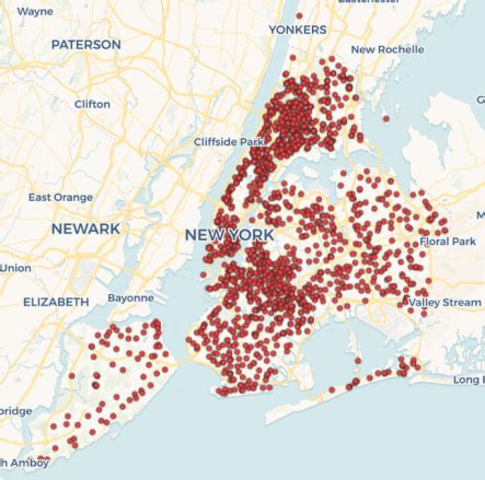 Density Map of New York Public Schools – Information Visualization