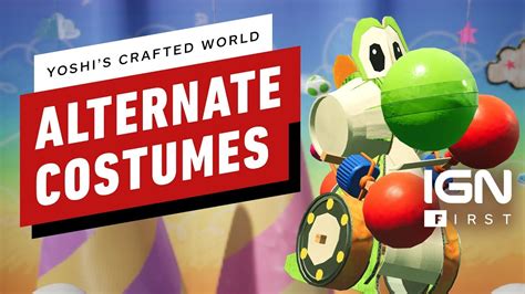 Yoshi's Crafted World: Unlockable Costumes Montage - IGN First - YouTube