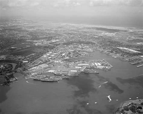 An aerial view of the harbor - U.S. National Archives Public Domain photograph - PICRYL - Public ...