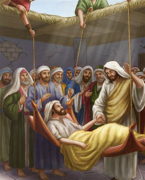 Jesus Heals Paralyzed Man N - CATHOLIC PRINTS PICTURES - Catholic Pictures