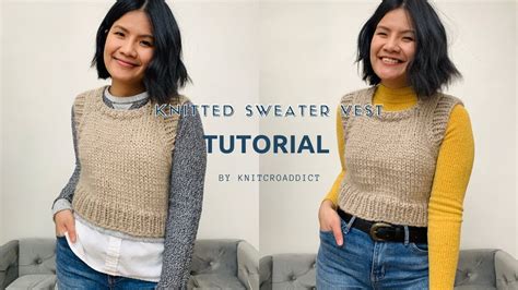 How to Knit a Sweater Vest | Free Knitting Pattern - YouTube