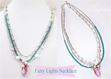 Fairy lights necklace tutorial | Jewels of sayuri
