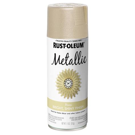 Rust-Oleum Specialty 11 oz. Metallic Brass Spray Paint 342602 - The ...