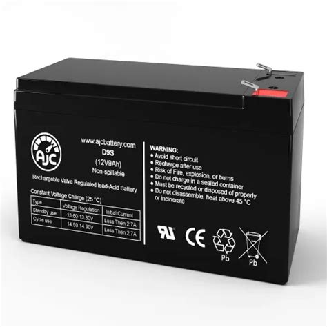 AJC® Silent Partner Edge Lite Tennis Ball Machine Replacement Battery 9Ah, 12V, F1