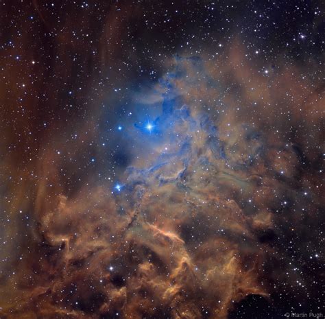 APOD: 2018 February 25 - AE Aurigae and the Flaming Star Nebula