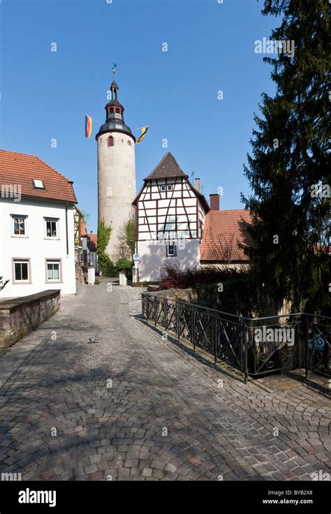 Kurmainzisches Schloss castle, Tauberbischofsheim, Baden-Wuerttemberg ...