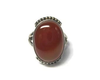 Carnelian ring | Etsy