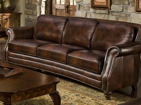 Top 20 of Brown Leather Sofas With Nailhead Trim