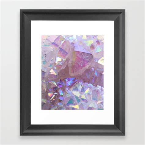 Pink Aura Crystals Framed Art Print by TheQuarry | Society6