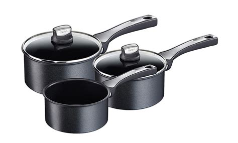 Up To 14% Off Tefal Three-Piece Saucepan Set | Groupon