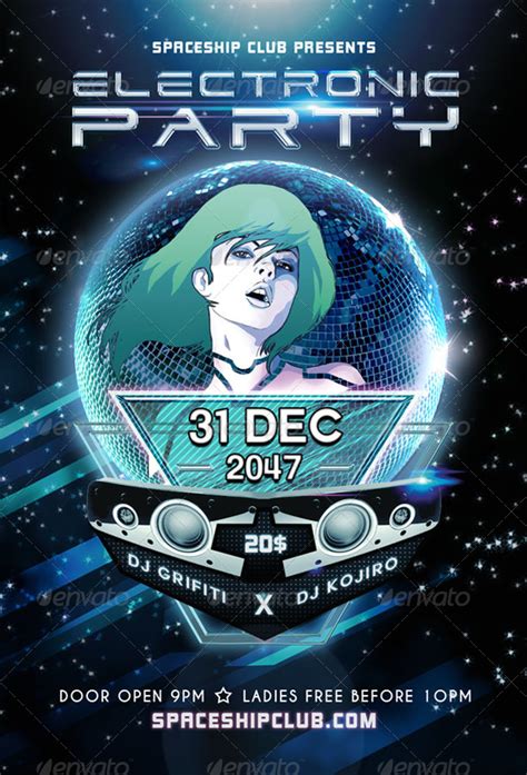 Electronic Party, Print Templates | GraphicRiver