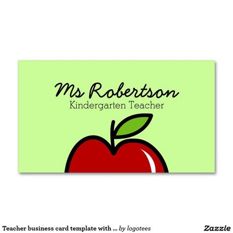 13 Teacher Business Cards Templates Free (1) | Business Card | Teacher business cards, Free ...