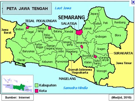 Dasar Dasar Ilmu Tanah: Peta Propinsi Jawa Tengah