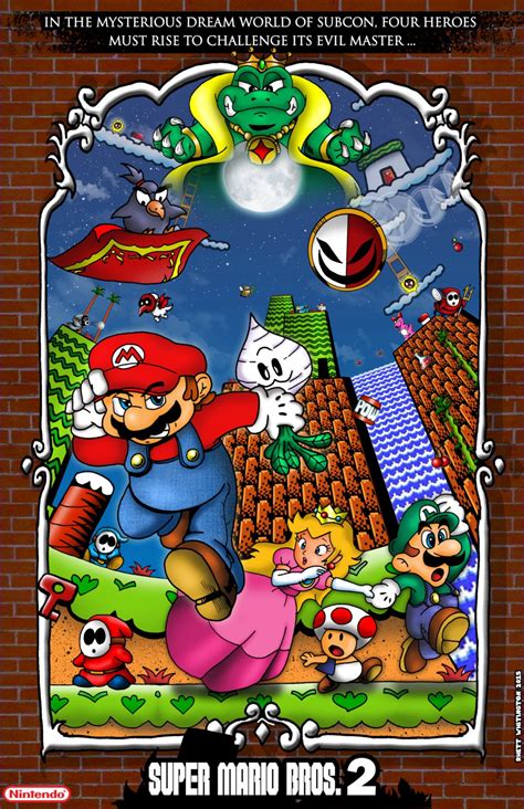 Super Mario Bros. 2 Poster - Etsy