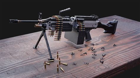 ArtStation - M249 Saw | Game Assets