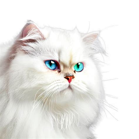 Isolated Cat On White Background, Cat, White, White Cat PNG Transparent Clipart Image and PSD ...