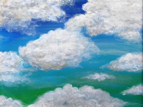 Cloud Painting Original and Heavenly - Etsy