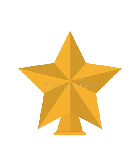 Isolated Gold Star of Christmas Season Design Stock Vector - Illustration of style, element ...