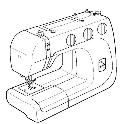 Sewing Machine Drawing at GetDrawings | Free download