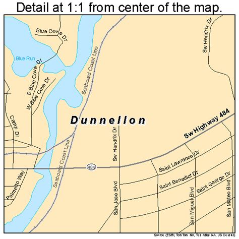 Dunnellon Florida Street Map 1218675