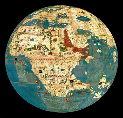 Globe of Martin Behaim, Nuremberg 1492 | Globe, Medieval art, Archaeology