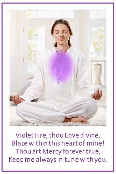 Violet Flame for the Heart in 2021 | Mantras, Violet, Inspirational images