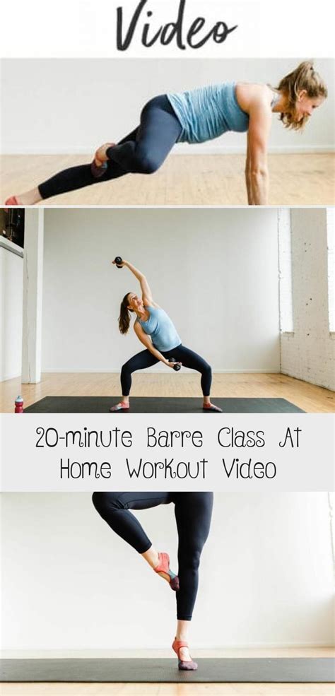 Grab this free barre workout video here! This 20 minute at home workout video is a perfect way ...