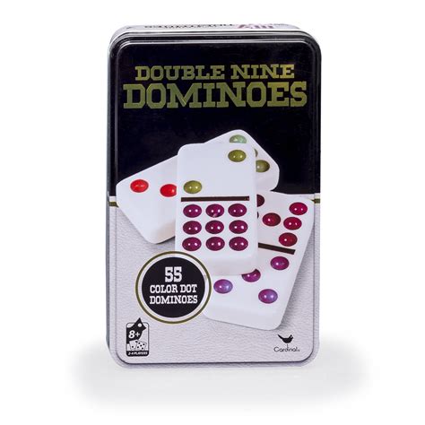 Double Nine Color Dot Dominoes Game in a Tin - Walmart.com - Walmart.com