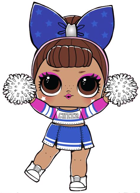 Lol Surprise Doll Sis Cheer | Lol dolls, Kawaii girl drawings, Cute drawings