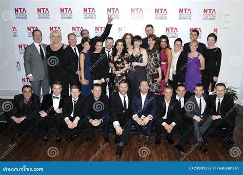 Coronation Street Cast editorial photography. Image of held - 23085337