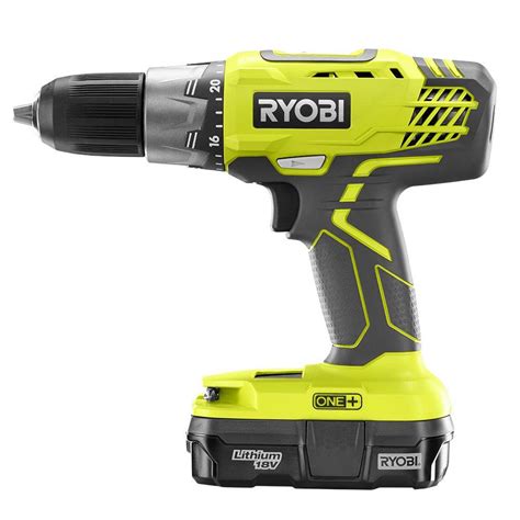 RYOBI, 18-Volt ONE+ Lithium-Ion Cordless Drill/Driver and Impact Drive ...