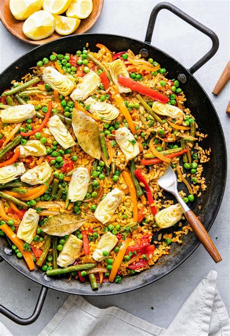 Healthy Vegetarian Paella Recipe | Deporecipe.co