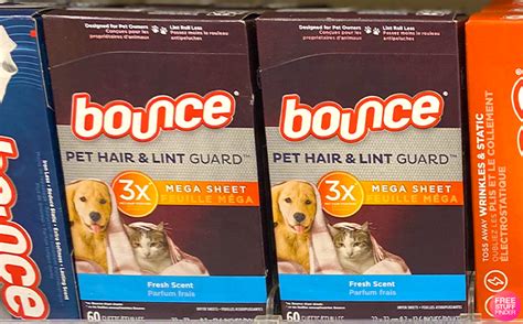 Bounce 130-Count Pet Hair Dryer Sheets $6 | Free Stuff Finder