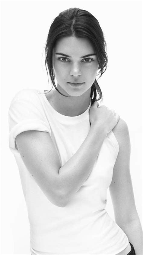 Free download Kendall Jenner Black White Photoshoot 4K Ultra HD Mobile ...