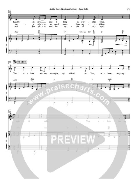 As The Deer Sheet Music PDF (Martin Nystrom) - PraiseCharts