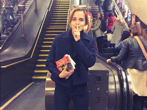 Emma Watson Hid Books on the London Underground - Business Insider