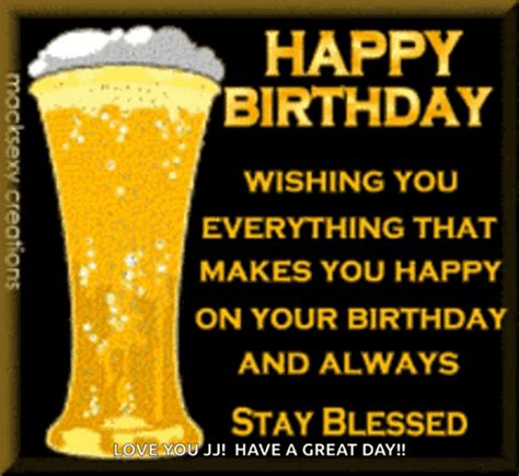 Birthday Beer GIF - Birthday Beer Cheers - Discover & Share GIFs