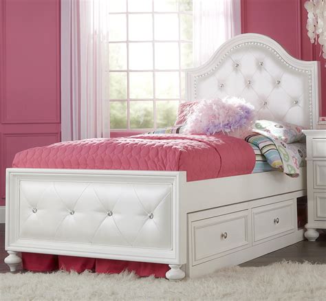 Madison Twin Upholstered Bed with Underbed Storage by Legacy Classic Kids | Upholstered full bed ...