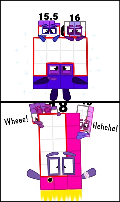 16 and 18 have children : r/numberblocks