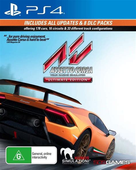 Assetto Corsa Your Car Racing Simulator Ultimate Edition Sony Playstation 4 PS4 #505Games ...