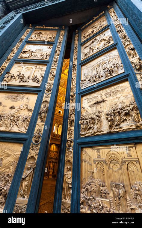 Lorenzo Ghiberti Gates of Paradise, Baptistery of St. John, Florence ...