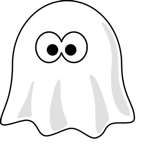 Cartoon Ghost Coloring Page for Kids - Free Printable Picture - ClipArt ...