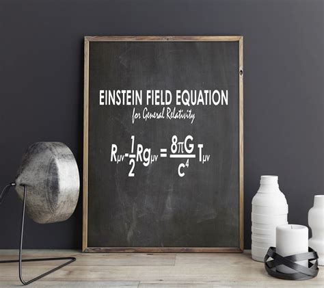 Einstein Field Equation Math Poster Math Decor Einstein Poster - Etsy