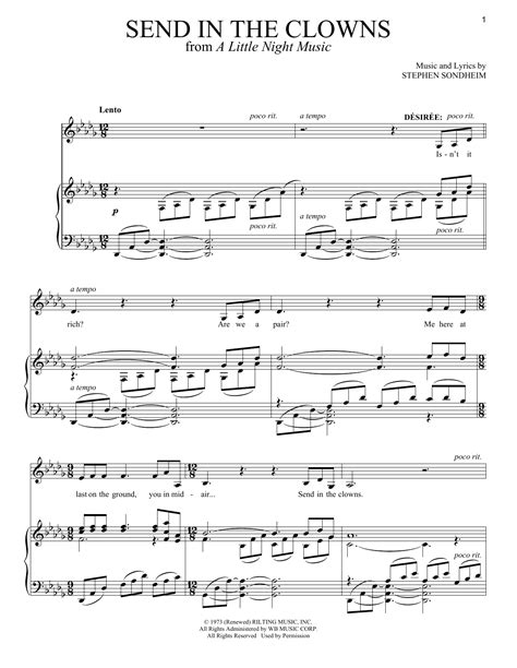 Send In The Clowns | Sheet Music Direct