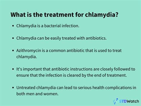 Chlamydia treatment | How do you treat chlamydia? | STDWatch.com