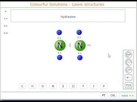 The Lewis structure of hydrazine - YouTube