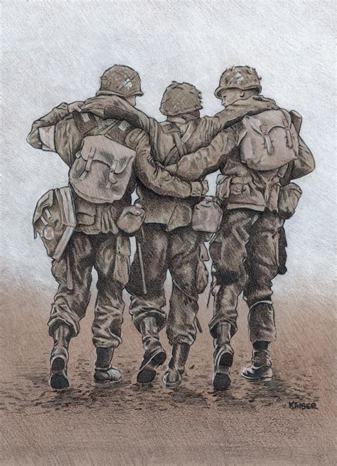 Band of Brothers Three Soldier by RachelKaiser on DeviantArt