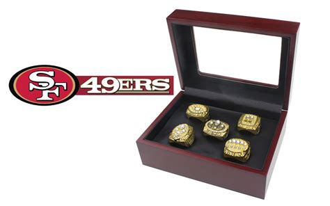 5pcs (1981 1984 1988 1989 1994) San Francisco 49ers Super Bowl Rings Championship -Jack sport shop