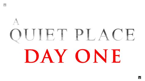 A Quiet Place Day One Logo 2024 PNG by Andrewvm on DeviantArt