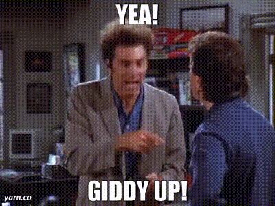 YARN | Yea! Giddy up! | Seinfeld (1989) - S07E07 The Secret Code | Video gifs by quotes ...